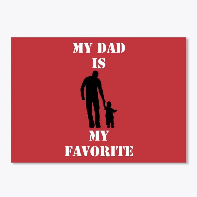 Emotional father's day cute design